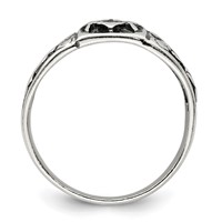Sterling Silver Antiqued Masonic Ring view 2