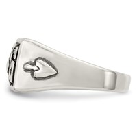 Sterling Silver Antiqued Masonic Ring view 4