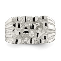 Sterling Silver Nugget Ring view 5