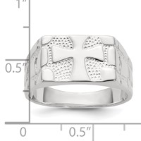 Sterling Silver Nugget Ring view 3