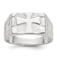 Sterling Silver Nugget Ring view 1