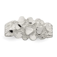 Sterling Silver Men's Nugget Ring view 5