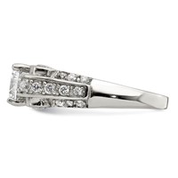 Sterling Silver Fancy CZ Ring view 4