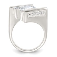 Sterling Silver CZ Ring view 2