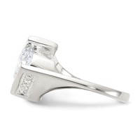 Sterling Silver CZ Ring view 3