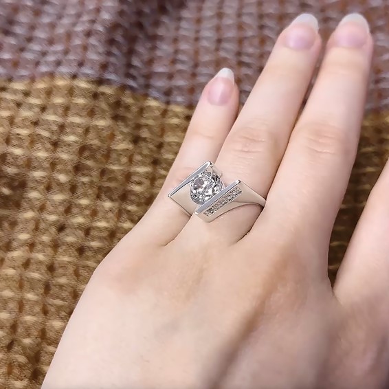 Sterling Silver CZ Ring