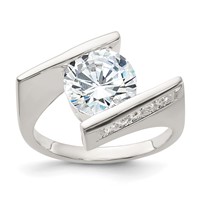 Sterling Silver CZ Ring view 1