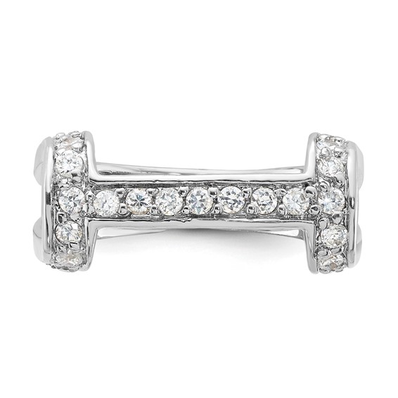 Sterling Silver Fancy CZ Ring
