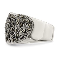 Sterling Silver Marcasite Ring view 3