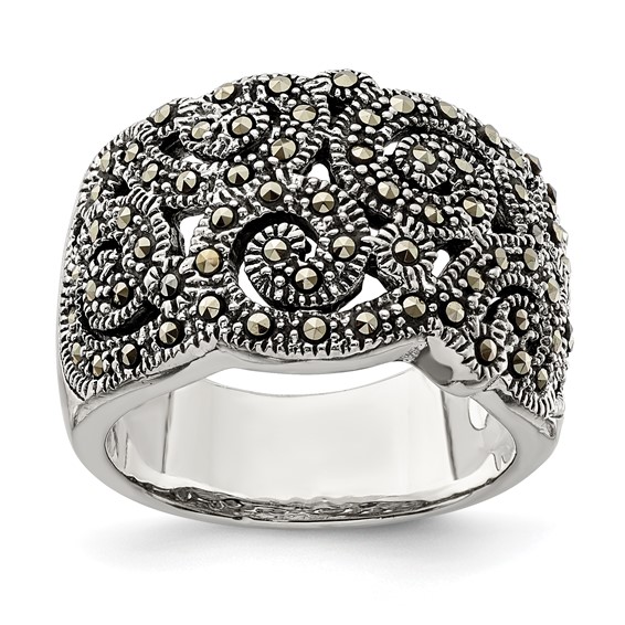 Sterling Silver Marcasite Ring