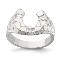 Sterling Silver Horseshoe Ring view 1