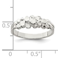 Sterling Silver Nugget Ring view 3