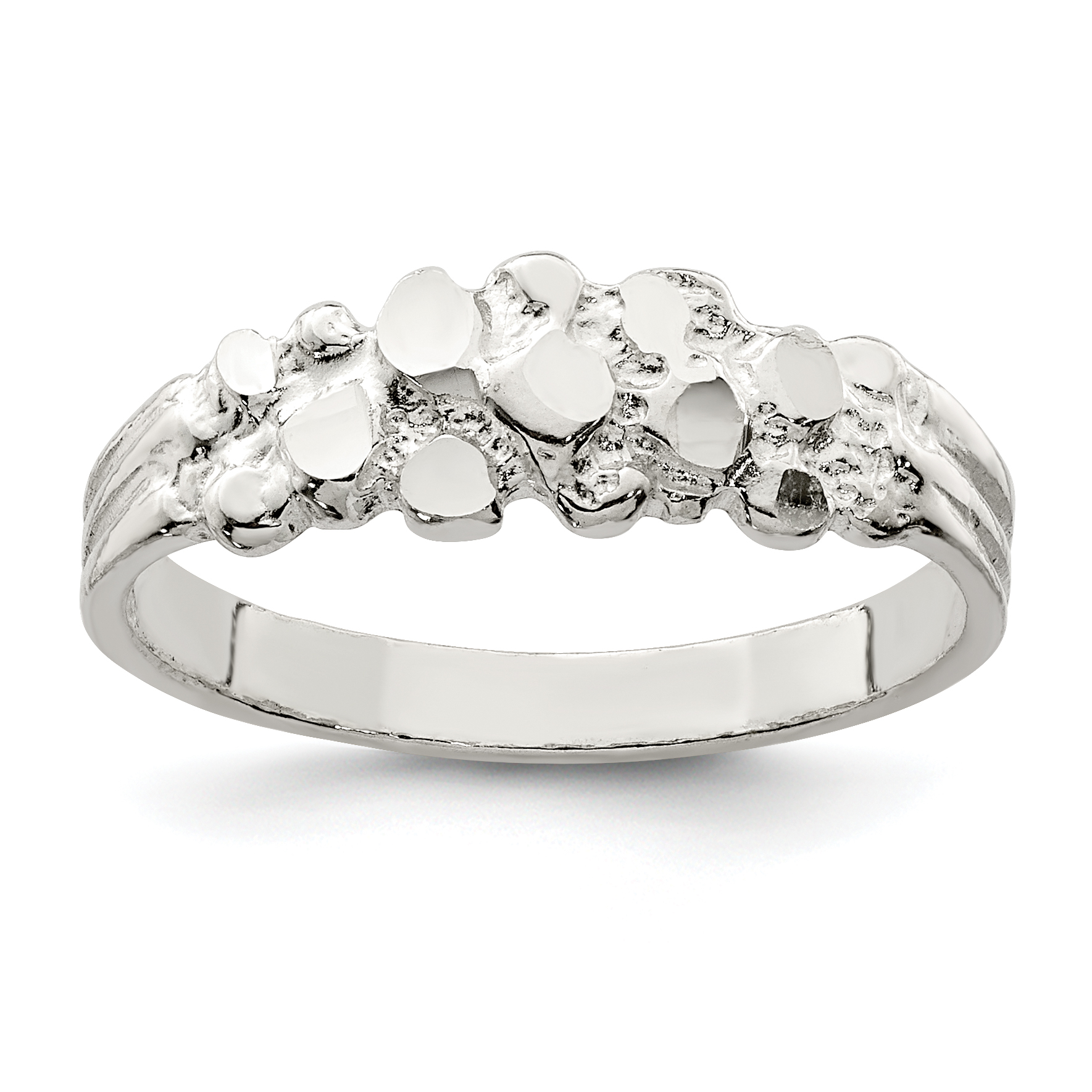 Sterling Silver Nugget Ring (QR146-6)