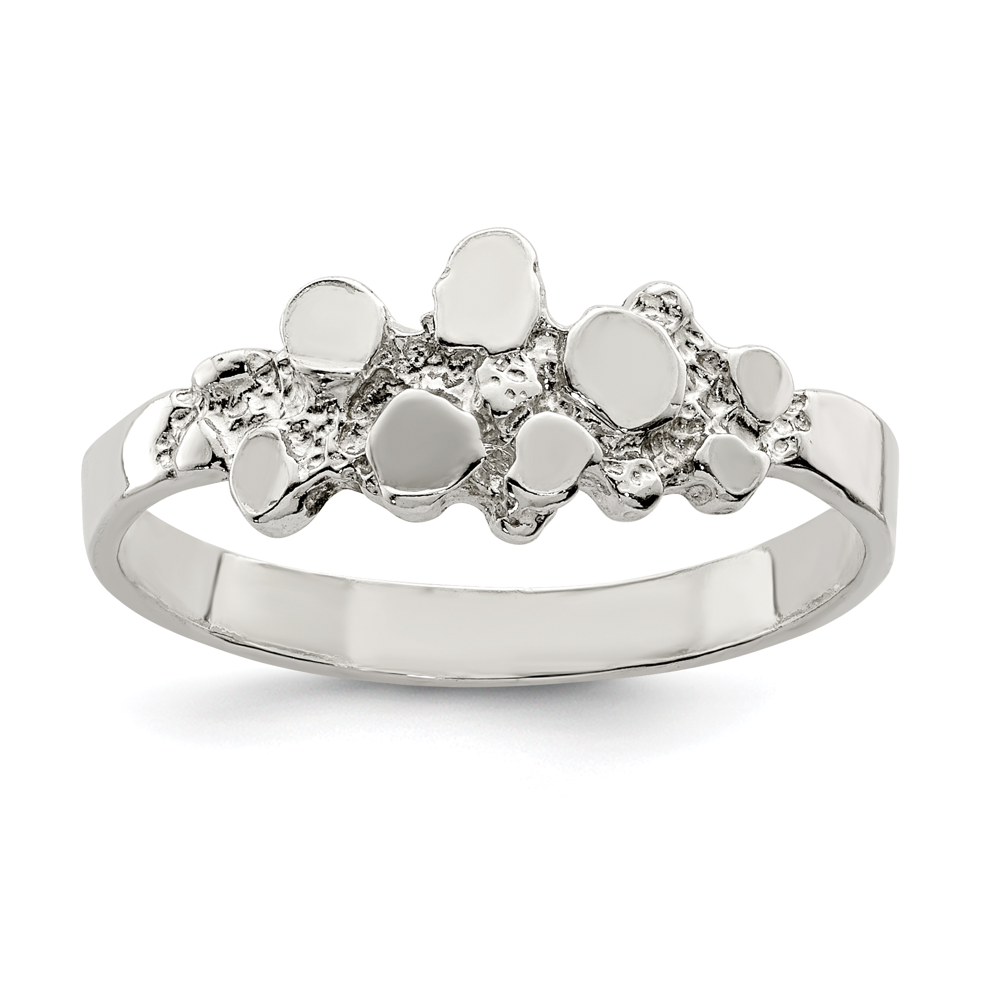 Sterling Silver Nugget Ring (QR152-7)