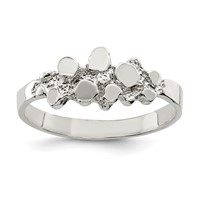 Sterling Silver Nugget Ring view 1