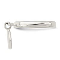 Sterling Silver Dangle Heart Ring view 4