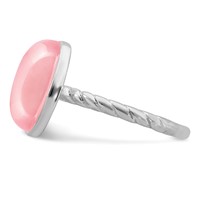 Sterling Silver Rose Quartz Ring view 4