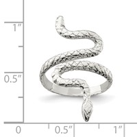 Sterling Silver Snake Ring view 3