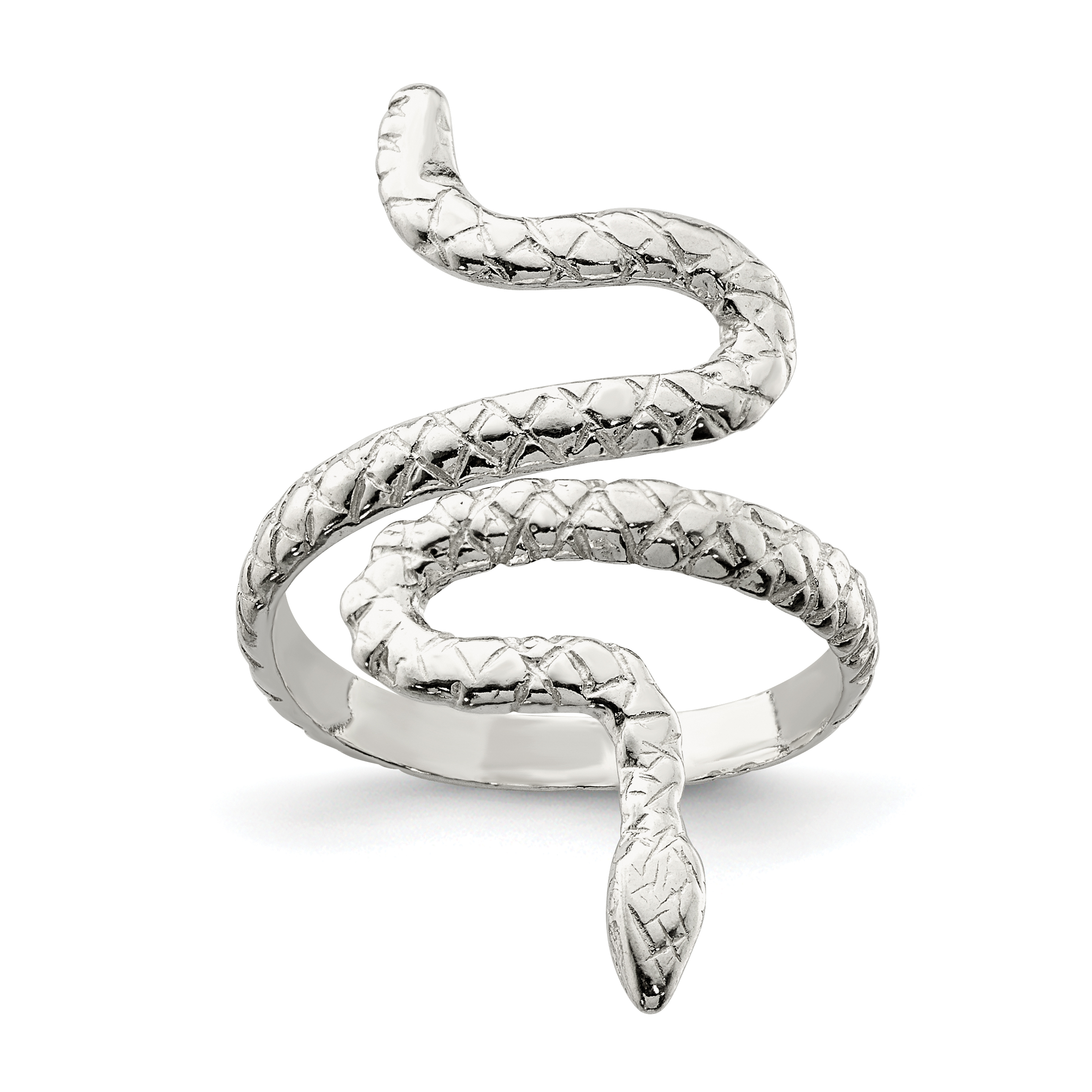 Sterling Silver Snake Ring (QR157-6)