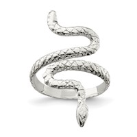 Sterling Silver Snake Ring view 1