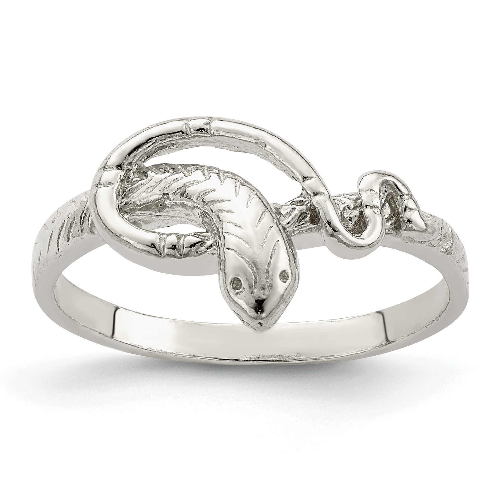 Sterling Silver Snake Ring (QR158-6)