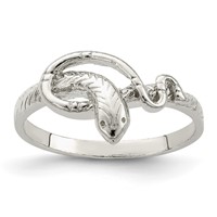 Sterling Silver Snake Ring view 1