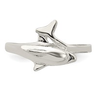 Sterling Silver Dolphin Ring view 5