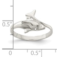 Sterling Silver Dolphin Ring view 3