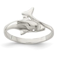 Sterling Silver Dolphin Ring view 1