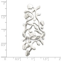 Sterling Silver Vines Full Finger Ring view 3
