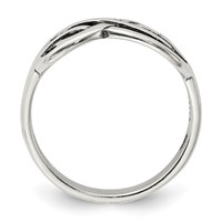 Sterling Silver Antiqued Knot Ring view 2