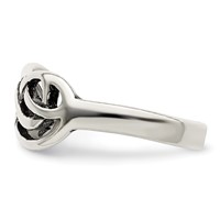 Sterling Silver Antiqued Knot Ring view 4