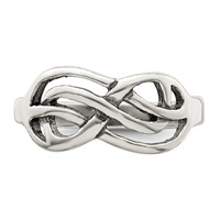 Sterling Silver Antiqued Knot Ring view 5