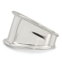 Sterling Silver 15mm Tapered Ring view 4