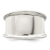 Sterling Silver 15mm Tapered Ring view 5