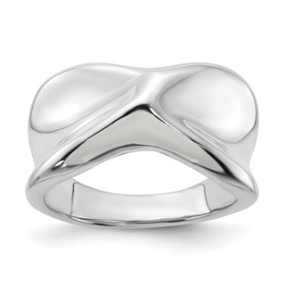 Sterling Silver Fancy X Ring
