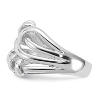 Sterling Silver Polished Fancy Twist Ring view 4