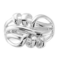 Sterling Silver Polished Fancy Twist Ring view 5