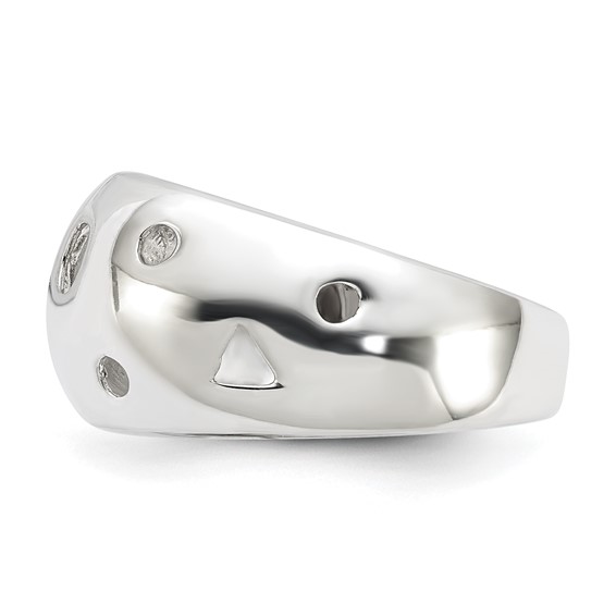 Sterling Silver Fancy Cut Out Shapes Ring