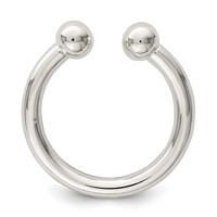 Sterling Silver Tube Ring view 2