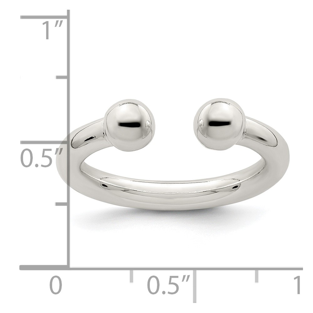 Sterling Silver Tube Ring (QR1813-8)