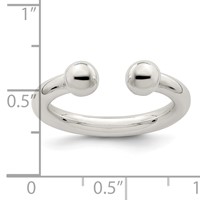 Sterling Silver Tube Ring view 3