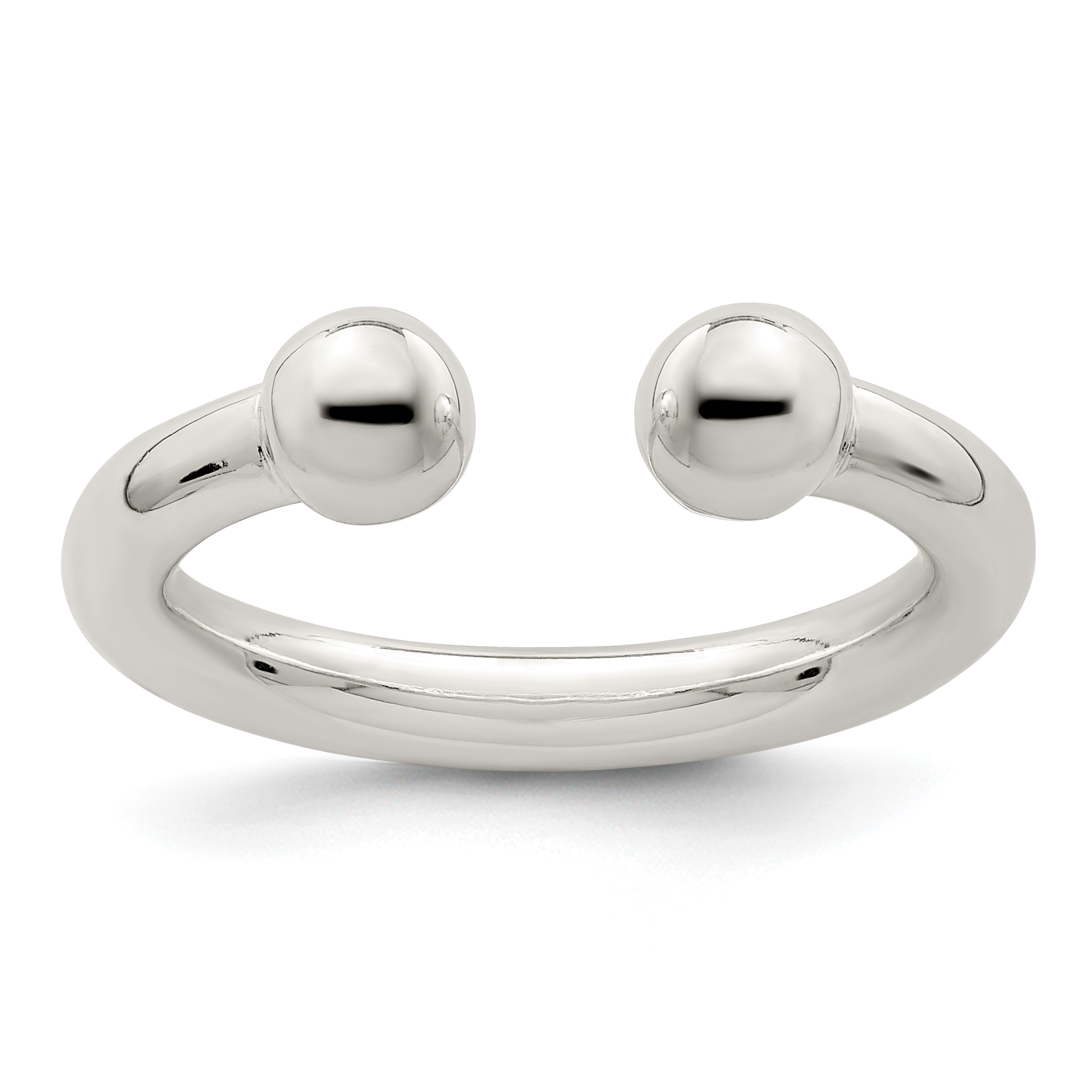 Sterling Silver Tube Ring (QR1813-7)