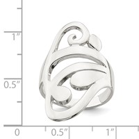 Sterling Silver Scroll Ring view 3