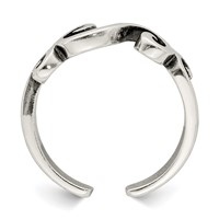 Sterling Silver Antiqued Toe Ring view 2
