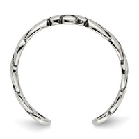 Sterling Silver Antiqued Stellux Crystal Toe Ring view 2