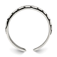 Sterling Silver Antiqued Fancy Toe Ring view 2