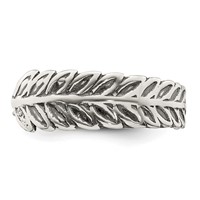 Sterling Silver Antiqued Fancy Toe Ring view 5