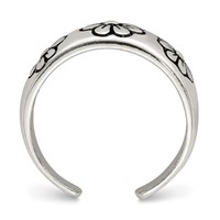 Sterling Silver Antiqued Toe Ring view 2