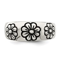 Sterling Silver Antiqued Toe Ring view 5